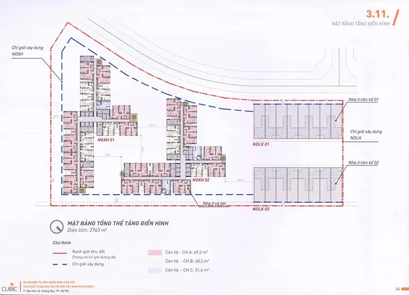Nhà ở xã hội CT6B Tây Nam Kim Giang